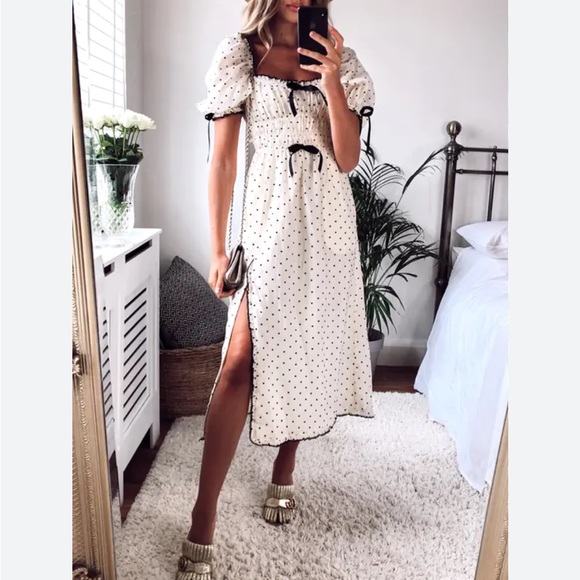 For Love and Lemons NWT Eden Midi Dress Size Small - Picture 2 of 10